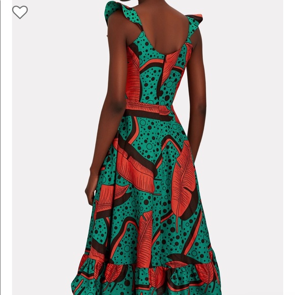 SIKA MIA RUFFLED PRINTED COTTON MIDI DRESS - Picture 3 of 7